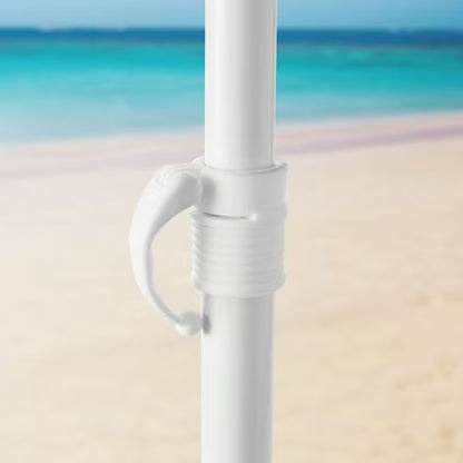 Mainstays 6.5' Red-Blue-White Stripe Umbrella