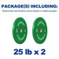 BalanceFrom Olympic Bumper Plates 25 lb Pair