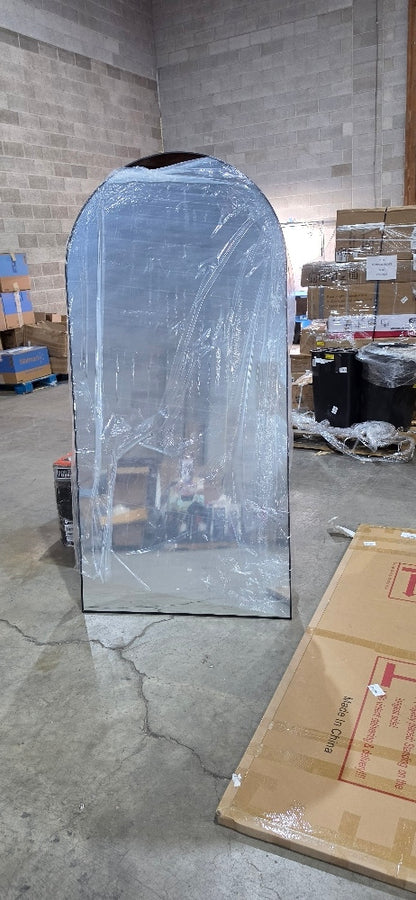 Antok 78 x 38 Arched Floor Mirror with Stand