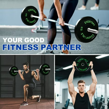 BalanceFrom 25 lb Olympic Bumper Plate Pair Black