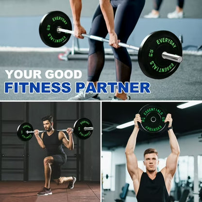 BalanceFrom 25 lb Olympic Bumper Plate Pair Black