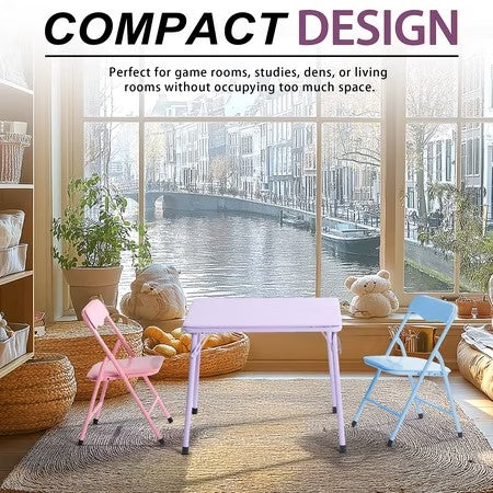 Homycasa Kids Table & Chair Set, Multi-Color