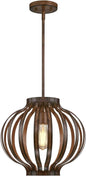Westinghouse 6372700, Barnwood Finish Farah One-Light Indoor Pendant, Size, Oil Rubbed Bronze