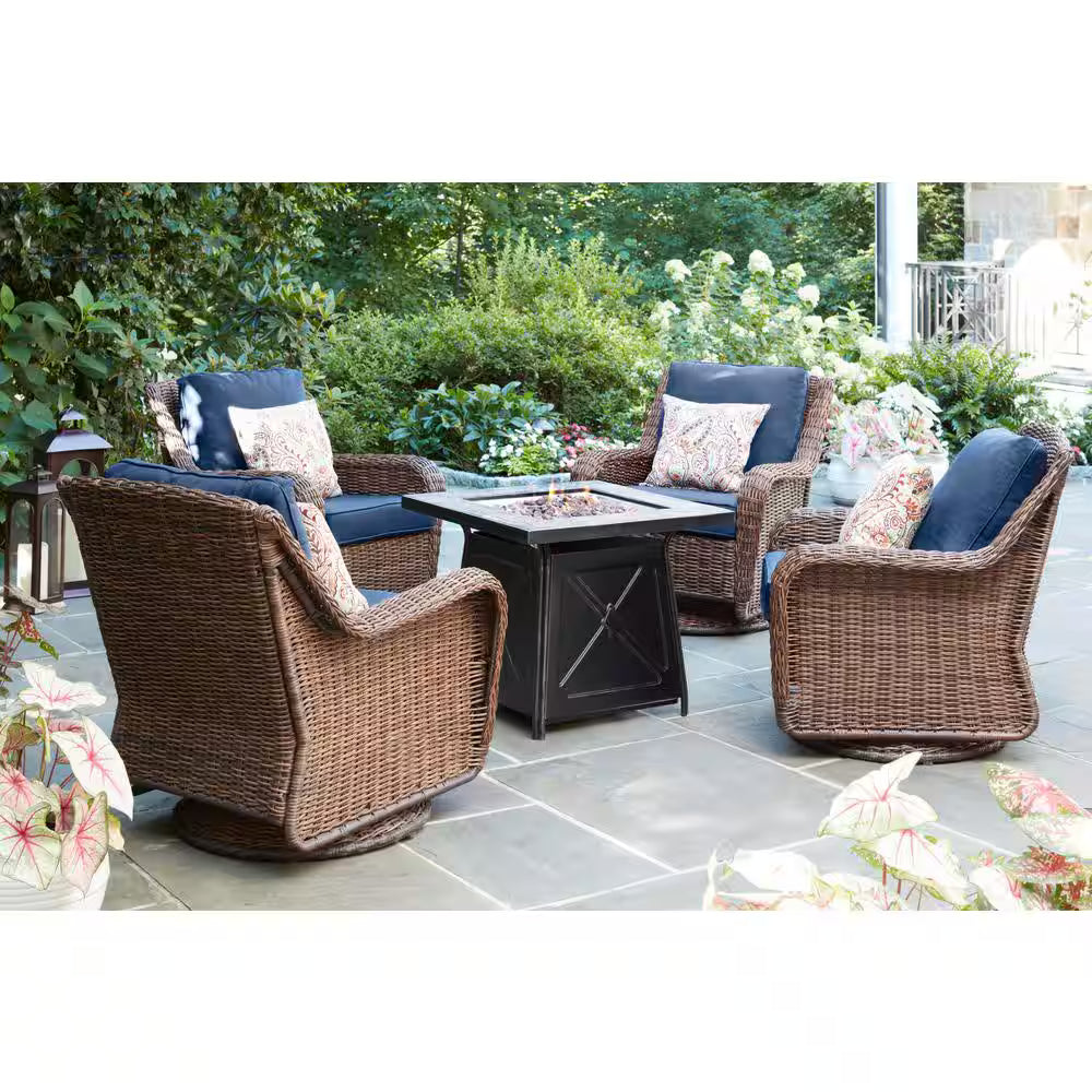 Hampton Bay Crossridge 50,000 BTU Fire Pit Table