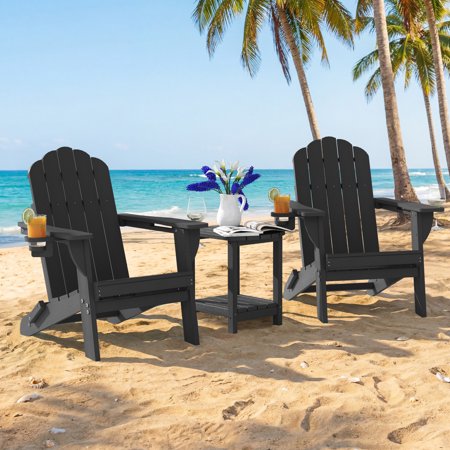 Folding Adirondack Chair (Set of 2) Black