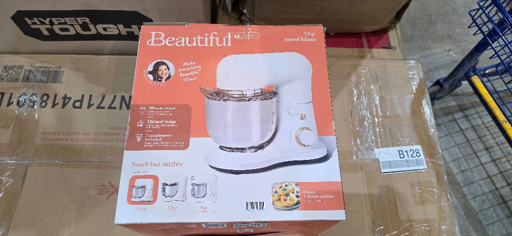 3.5 Qt Stand Mixer, White Icing with Beaters