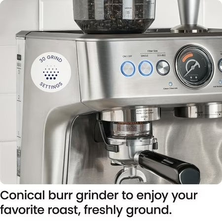 Chefman Crema Espresso Machine with Grinder