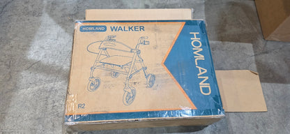 HOMLAND Foldable Rollator Walker with Seat 16"