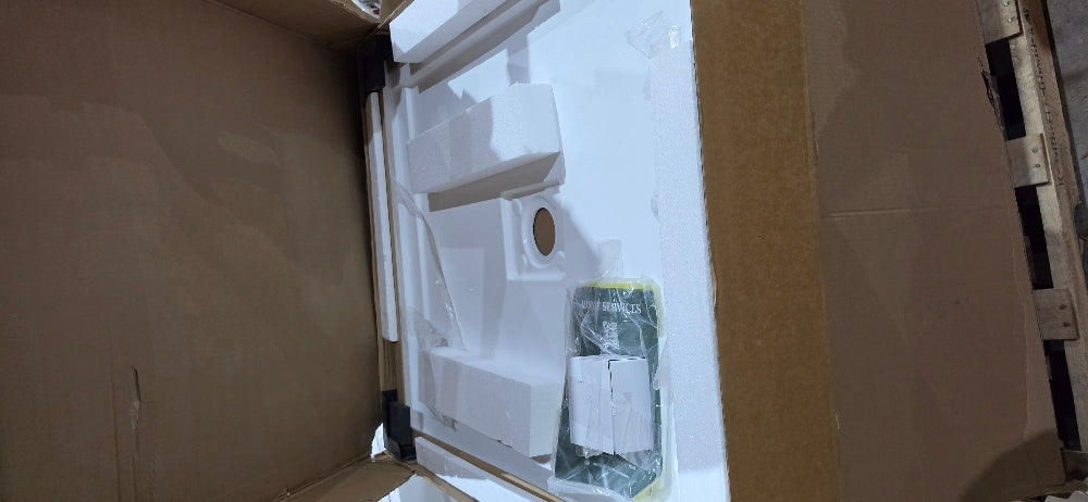 42" x 34" Corner Shower Base, White