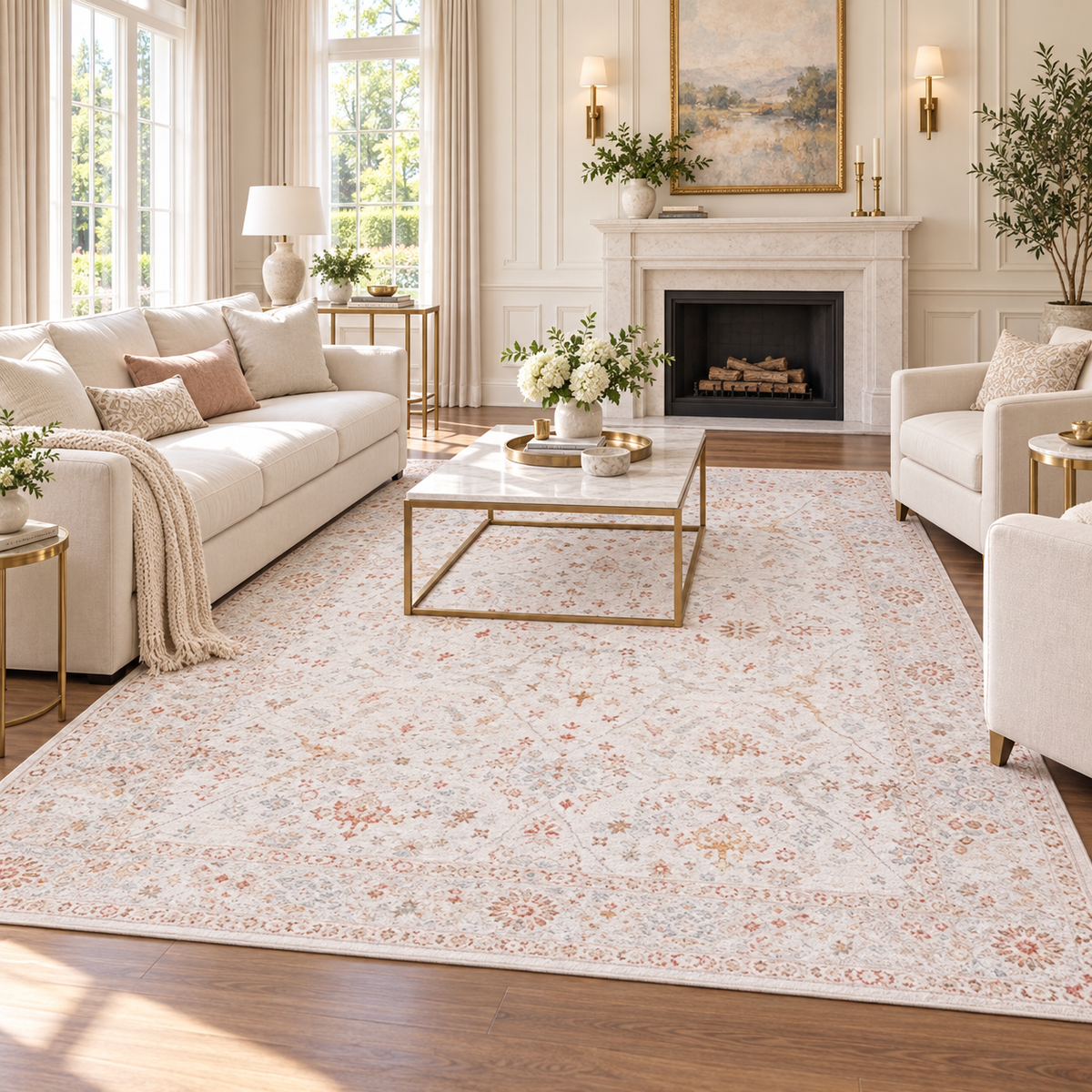 Safavieh Tessan Abstract Rug, Ivory/Blue 9x12