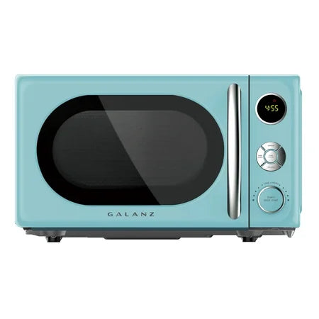 Galanz 0.7 Cu ft Retro Counter Microwave, Blue