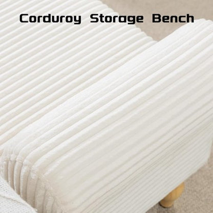 51.5" Storage Ottoman Bench, End-of-Bed Storage