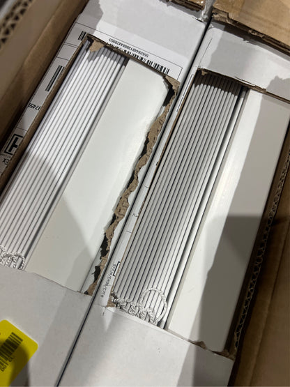 NEW Better Homes & Gardens 2 Cordless Faux Wood Horizontal Blinds, White, 58 W x 64 L