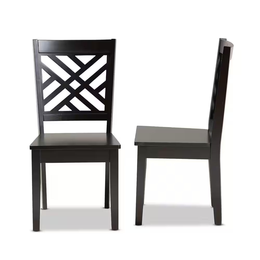 PACK OF 2 Caron Dark Brown Dining Chair (4 AVAILABLE)