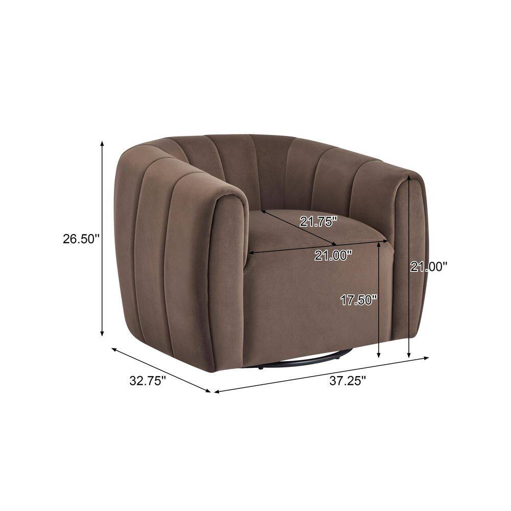 Smith Modern Velvet Swivel Chair