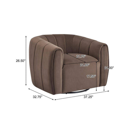 Smith Modern Velvet Swivel Chair