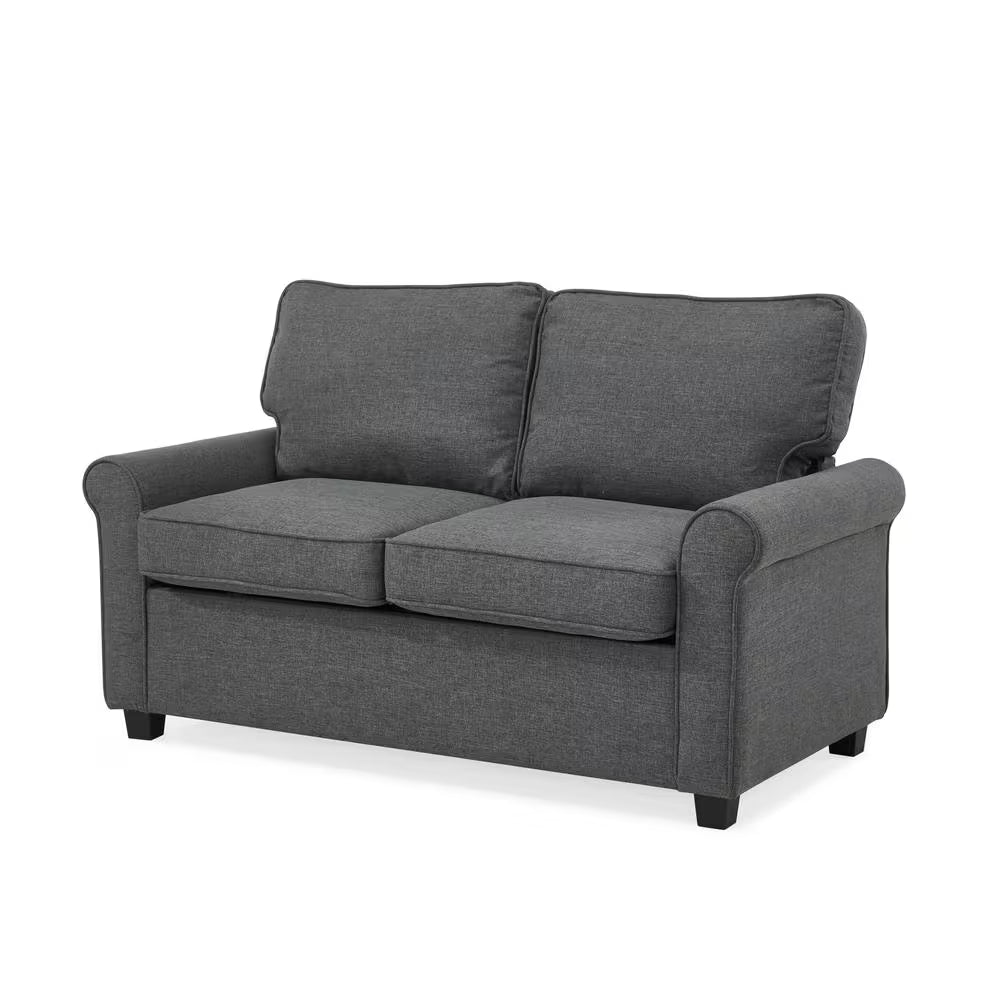 Addison 57 Dark Gray Polyester Twin Sofa Bed