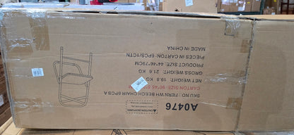 SET OF 6 FurnitureR Folding Chair: MDF Seat, Metal Frame