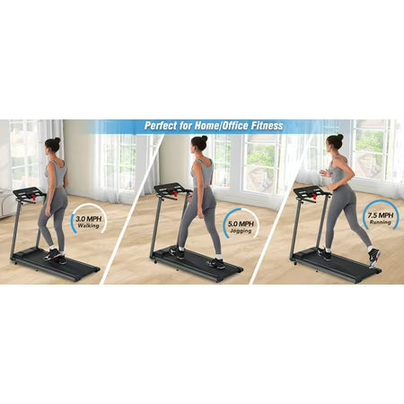 Witaxima Foldable Treadmill with Desk, BT 2.5HP
