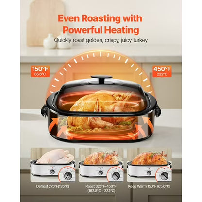 18qt Electric Roaster Oven with Thermostat