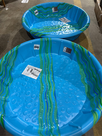 2-PACK Summer Escapes Plastic Wading Pool 11.4 in. H