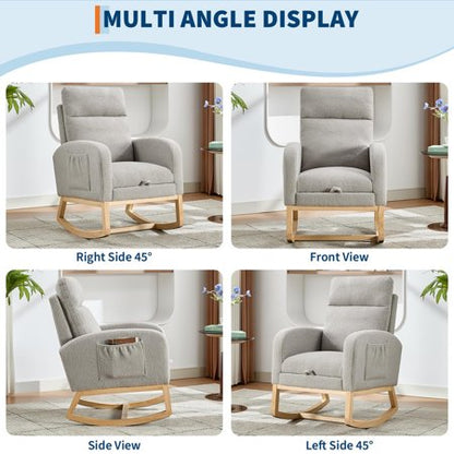 TROPOW Nursing Rocking Chair with Footrest