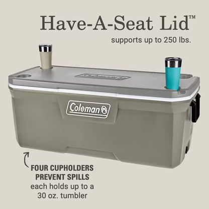 Coleman Classic 150 QT Hard-Sided Cooler, Silver