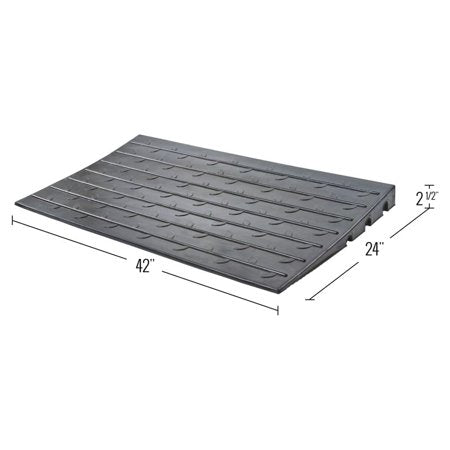 Silver Spring 2.5" Riser, Rubber Ramp, Black