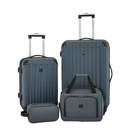 Travelers Club 4-Piece Hard Side Luggage Set