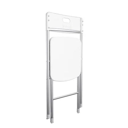 Mainstays Resin Seat & Back Folding Chair, White, 4-Pack
