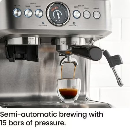Chefman Crema Espresso Machine with Grinder