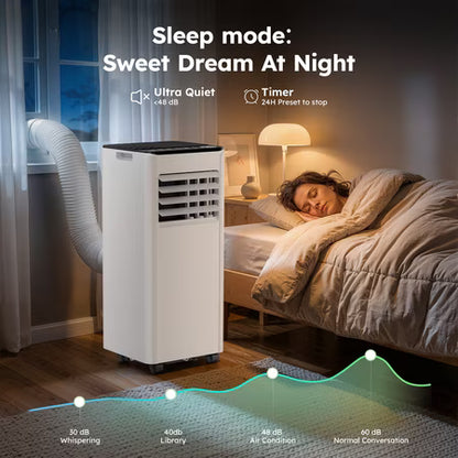 SIMZLIFE Portable AC 8000 BTU up to 550 Sq White