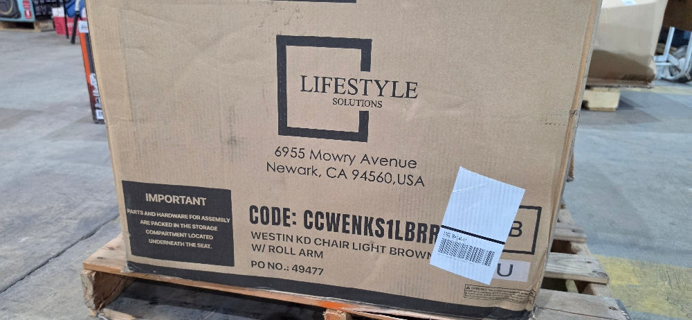 Wesley Light Brown Microfiber Chair