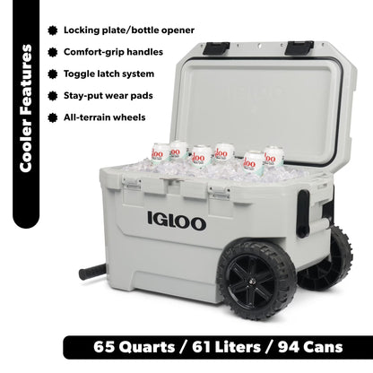 Igloo 65-Quart Yukon Cooler with Wheels