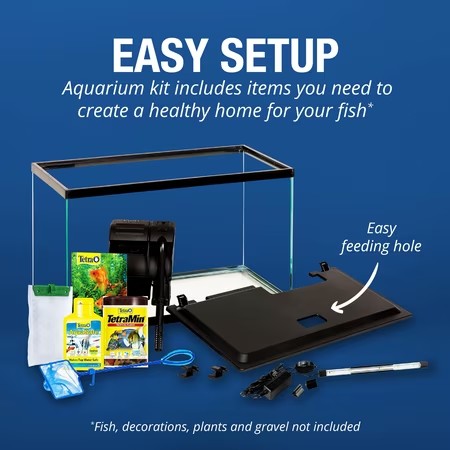 Tetra 10 Gallon Glass LED Aquarium Kit