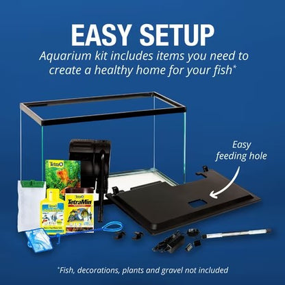Tetra 10 Gallon Glass LED Aquarium Kit