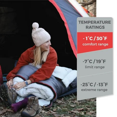 CORE Equipment 6 Person LED Lighted Dome Tent, Gray - Water Resistant