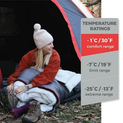 CORE Equipment 6 Person LED Lighted Dome Tent, Gray - Water Resistant