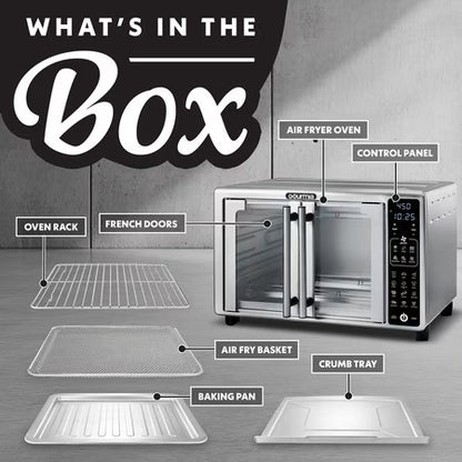 Gourmia French Door Toaster Oven Air Fryer 24L