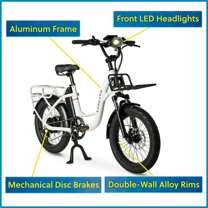 Concord 20" LoadPro Electric Cargo Bike 48V 2
