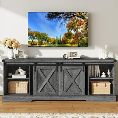 Farmhouse TV Stand w/ 36” Fireplace