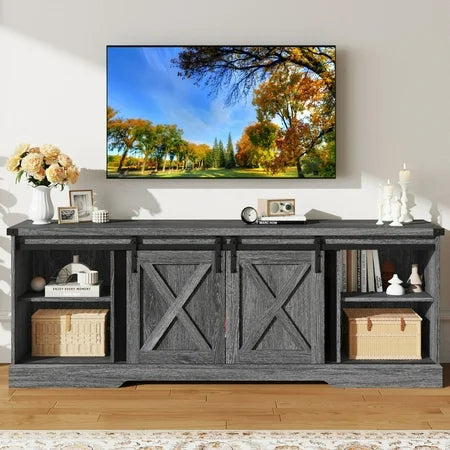Farmhouse TV Stand w/ 36” Fireplace