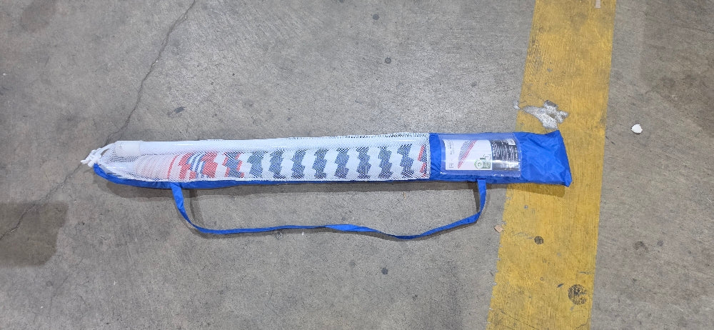 Mainstays 6.5' Red-Blue-White Stripe Umbrella