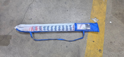 Mainstays 6.5' Red-Blue-White Stripe Umbrella