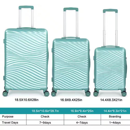 Catalina Waves 3-Piece Hardside Luggage Set