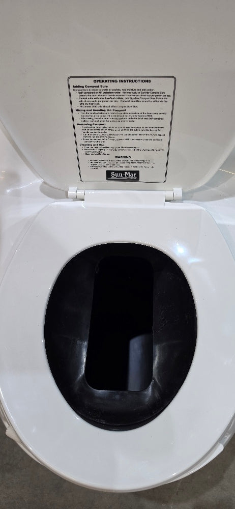 Sun-Mar Compact White Touchless Flush Toilet