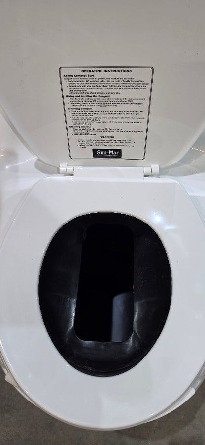 Sun-Mar Compact White Touchless Flush Toilet
