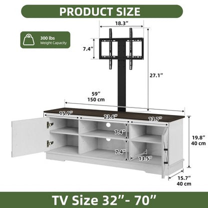 Uforic TV Stand with Mount for 70" TVs