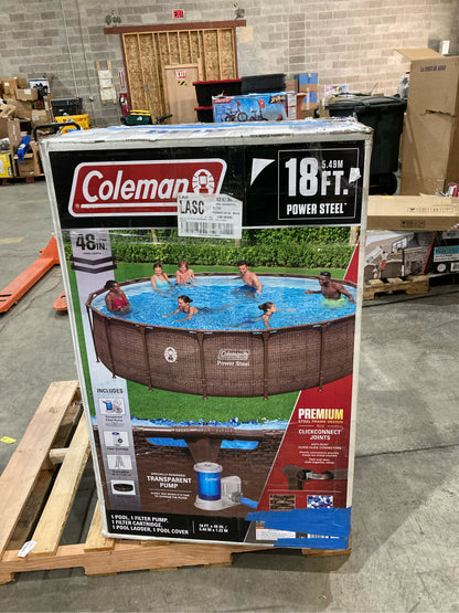 Coleman Power Steel 22ft x 52in Round Pool Set