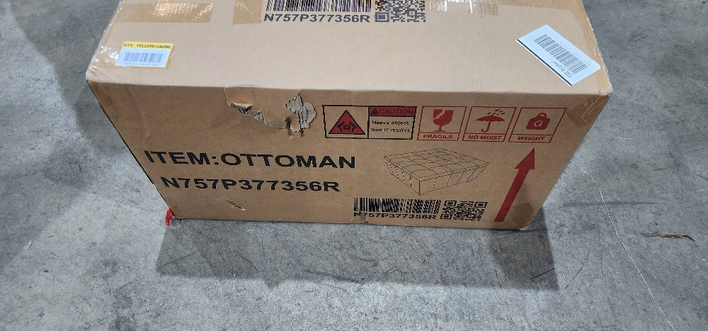 Alexandria Brown Storage Ottoman